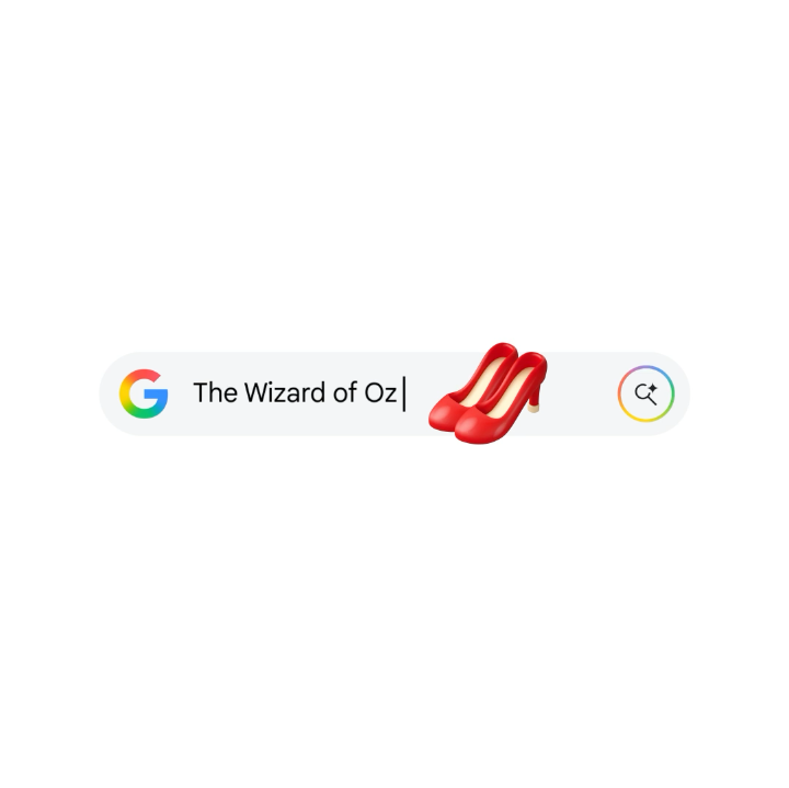 No 🌪️ or hot air balloon needed to enter the land of Oz. Just type 'Wizard of Oz' in Google Search!