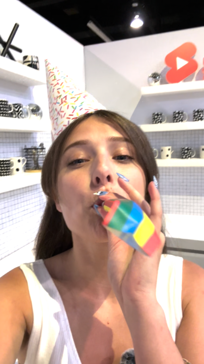 exploring the YouTube Shorts House with Anna G! who's ready for the next surprise? #VidConAN25
