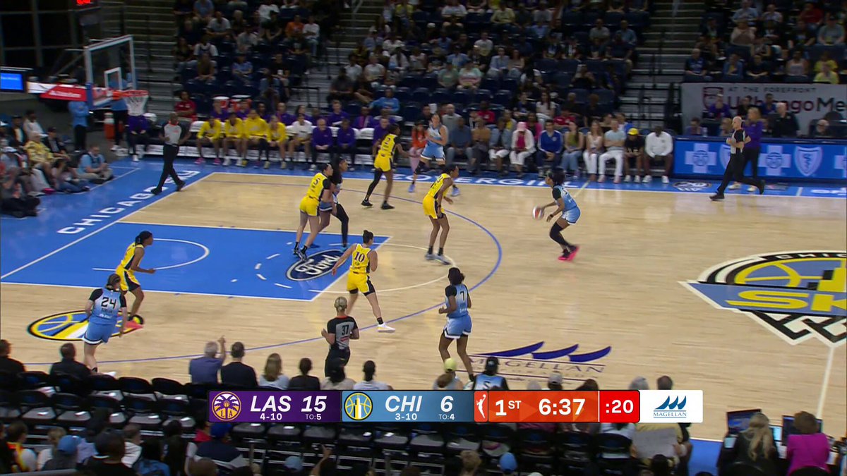 Angel Reese continues to show she can do it all! The sophomore delivered a massive double-double in the Sky’s last game, dropping 18 PTS, 17 REB, 6 AST, &amp; 4 STL in the win over the Sparks. She’s back on the floor tonight as Chicago takes on Golden State at 10pm/ET on ION.