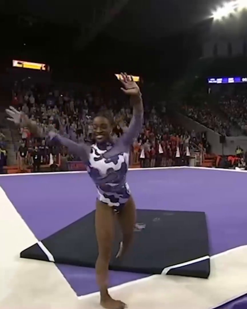 The moment Brie Clark became the first collegiate gymnast to complete the Biles I 🤩🔥 Clemson Gymnastics | #ACCNTakeover