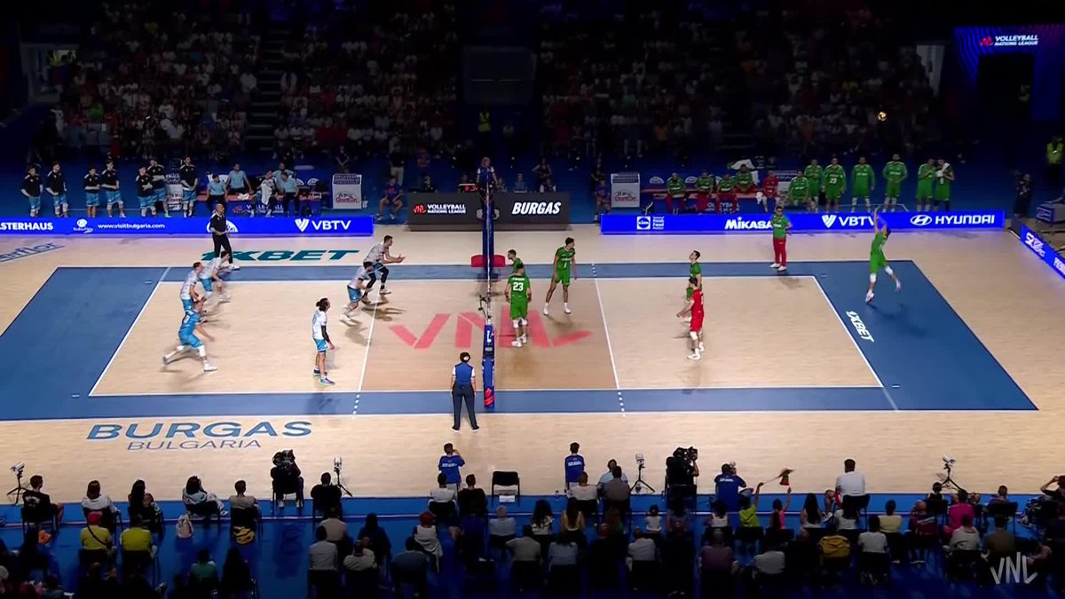 🔄 The BROS just switched ROLE! This time, Alex Nikolov sets it up and Moni Nikolov brings it home! 💥 That’s brother chemistry at its finest 🧠➡️💪 #Volleyball #BePartOfTheGame