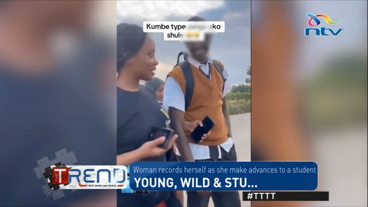 Woman records herself as she makes advances to a student #TTTT