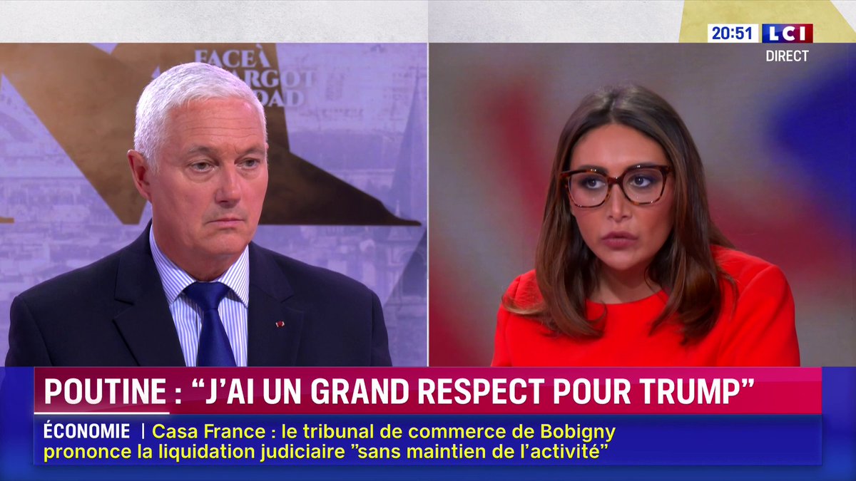 🗣️ « Poutine dit la vérité, Trump travaille pour lui. La politique de Trump est clairement à l’avantage de Poutine » martèle le Général Michel Yakovleff ▶️ ✦ Margot Haddad ✦