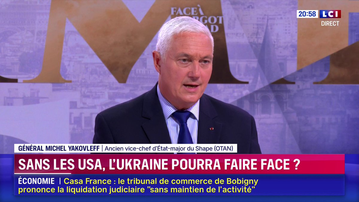 Ukraine : « Tant que Poutine aura des hommes à jeter dans la fournaise, il va continuer à mettre la pression » estime le Général Michel Yakovleff ▶️ ✦ Margot Haddad ✦