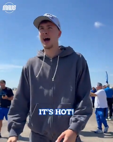 Ready for that Texas heat, @cooper_flagg? 😂🥵 #FlaggCaptured #MFFL