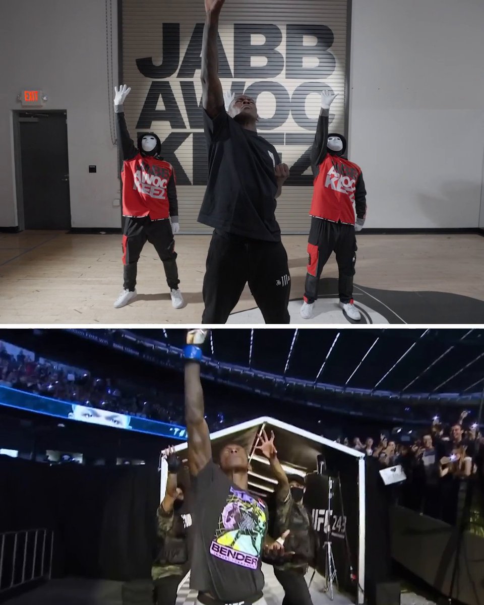 Israel Adesanya recreated his iconic walkout with the Jabbawockeez 🔥 #UFC317
