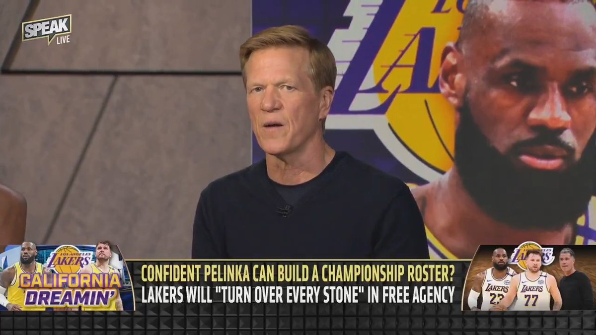 .Ric Bucher doesn't believe Pelinka can build a championship team with LeBron &amp; Luka together "It's not that they can't play together, but they can't play together at a championship level."