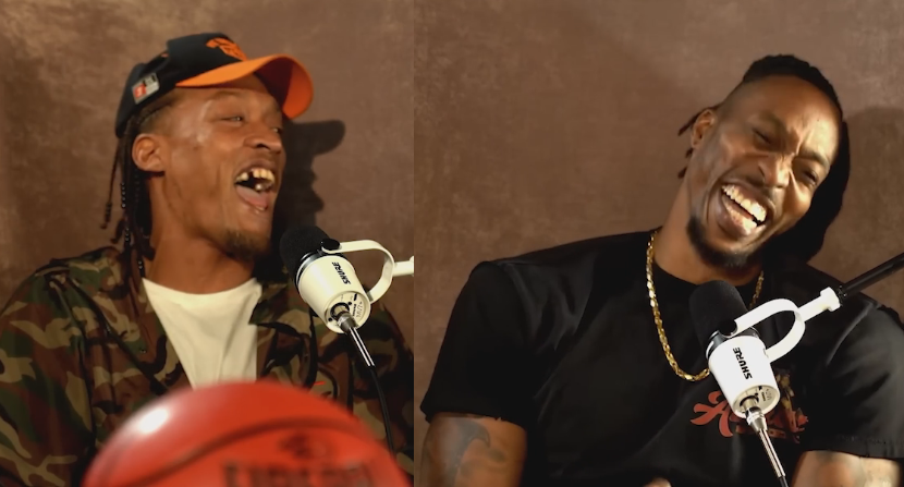 Michael Beasley on @theBIG3 podcast 🤣 "The first time I met LeBron, I was so nervous that he took it the wrong way & didn't want to be my friend and that hurt my feelings." Dwight: "I met you in high school." Beasley: "You was trying to f*** my sister!"