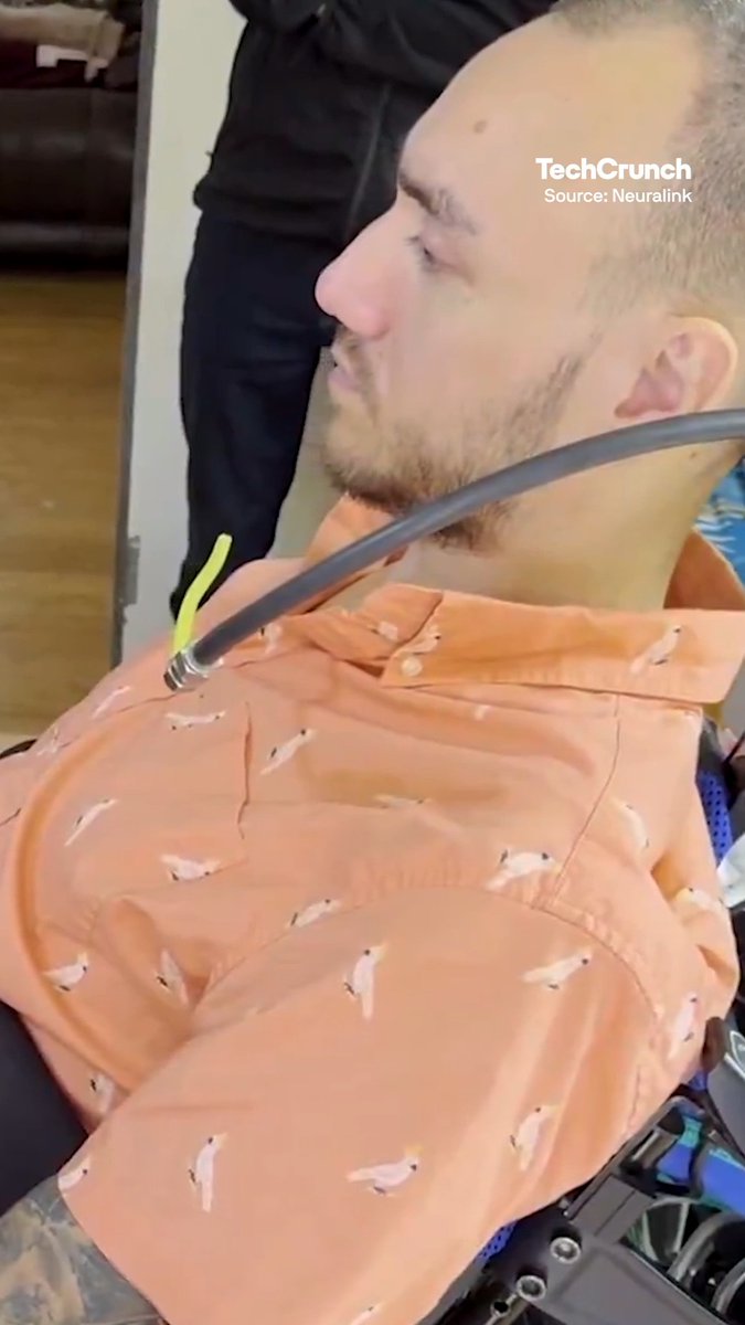 Watch a live demo of the first person to control a cursor through Neuralink with only his thoughts, no eye tracking required, from a recent showcase of the company's updates.