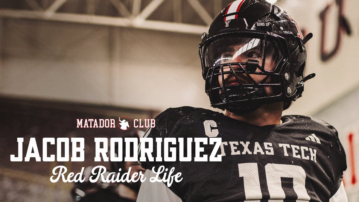 He's one of the top LBs in college football, but his "Why" off the field is what makes his story unique. Red Raider Life: Jacob Rodriguez 🌵 🎥 #WreckEm | The Matador Club