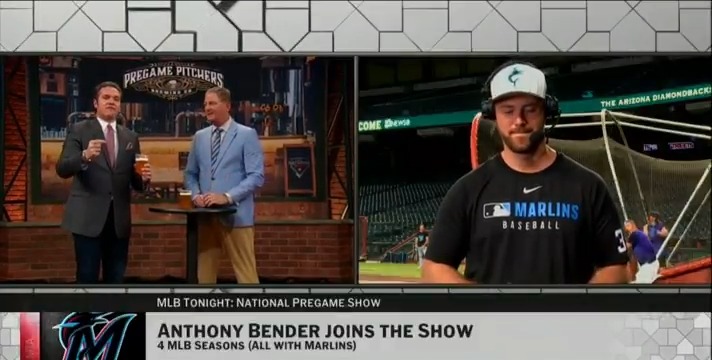 Anthony Bender's devasting sweeper has allowed just a .073 opponent BA this season 🔒 The Miami Marlins reliever talks about the effective pitch and what's been the key to a career year. #MLBTonight