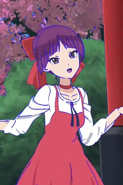 超きれいなアウトラインをMMDで実装した、青い線にしてるやつがそれ