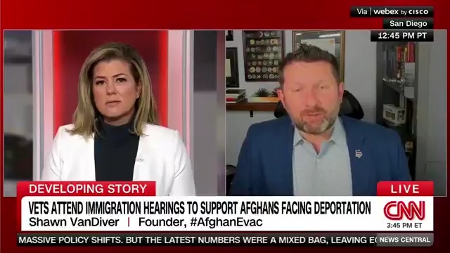 The Trump admin is ending temporary protected status for Afghan citizens in the US, including some who helped the US military during the war - and their family members. Veterans are organizing to accompany these Afghans to their immigration hearings in a show of solidarity.
