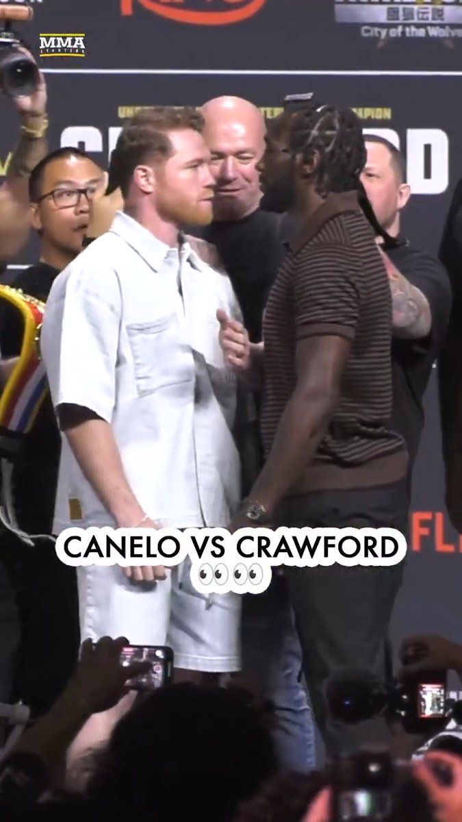 Canelo Alvarez and Terence Crawford get face-to-face in Las Vegas 🔥👀🥊