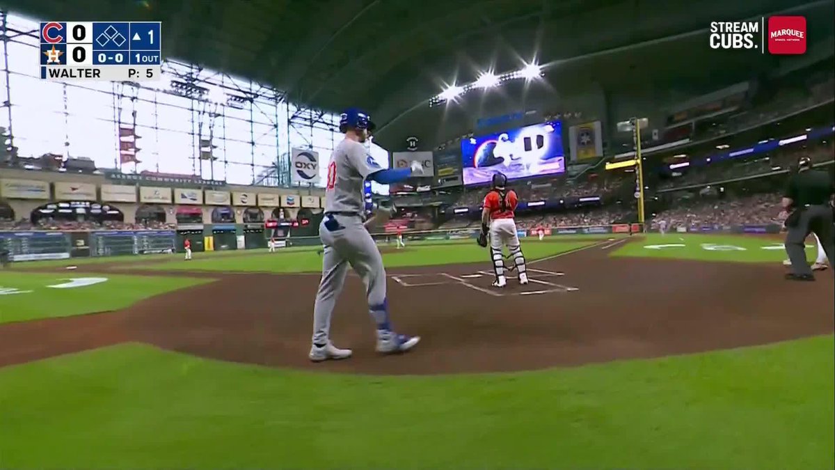 Kyle Tucker gets a standing ovation before his first at bat in his return to Houston