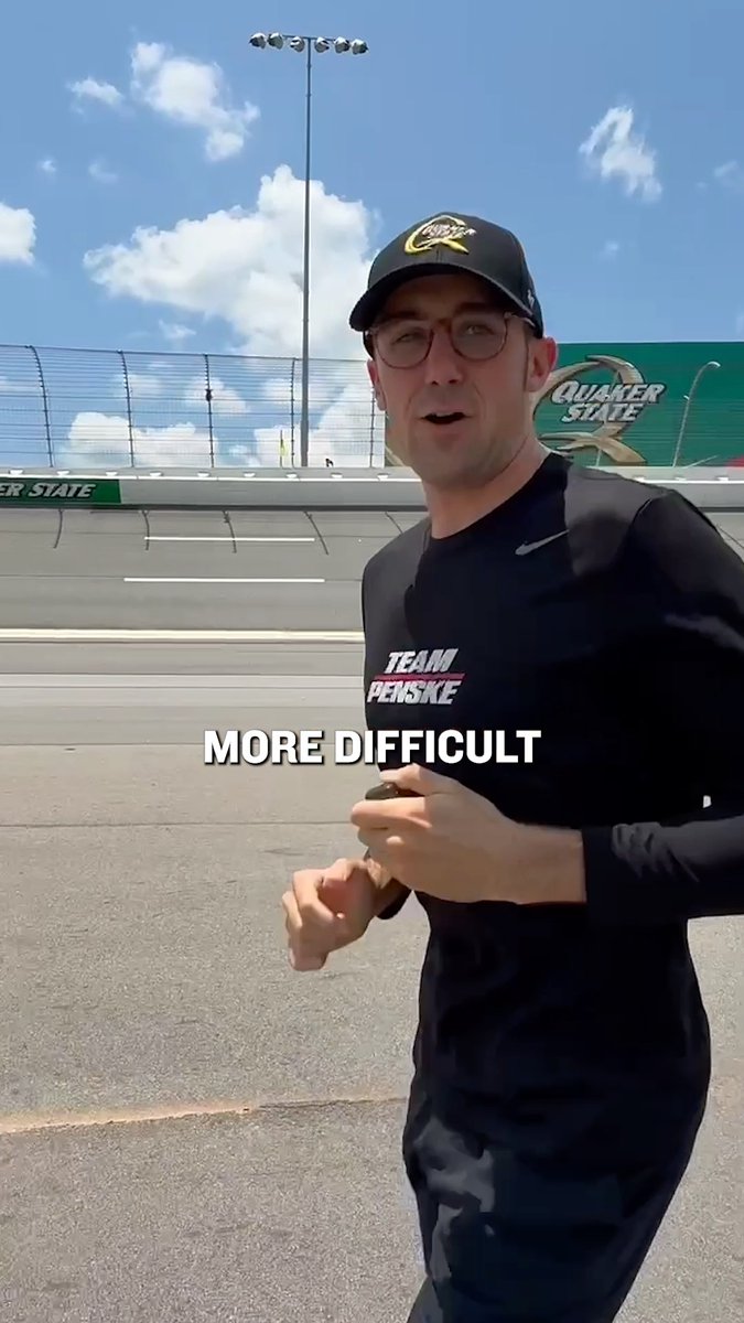For somebody who doesn't like running, you did a great job, Austin Cindric. 👏