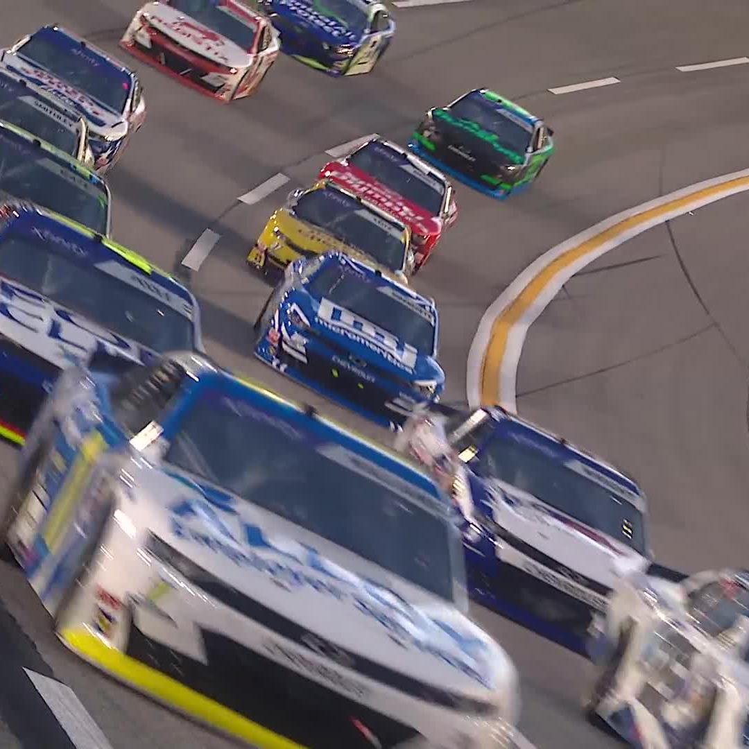 The green flag is flying! We are underway at EchoPark Speedway on The CW Sports!