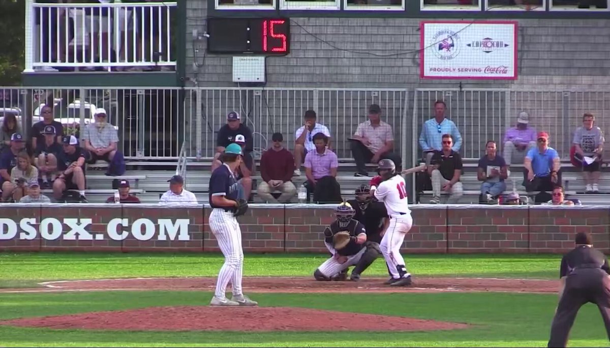 Meet Chris Hacopian, Texas A&amp;M. Through 11 games in the Cape Cod Baseball League, he’s up to 43 plate appearances and is yet to strike out once. The next most in the CCBL is 14 plate appearances without a strikeout. Hacopian is a PROBLEM! Y-D Red Sox Texas A&M Baseball