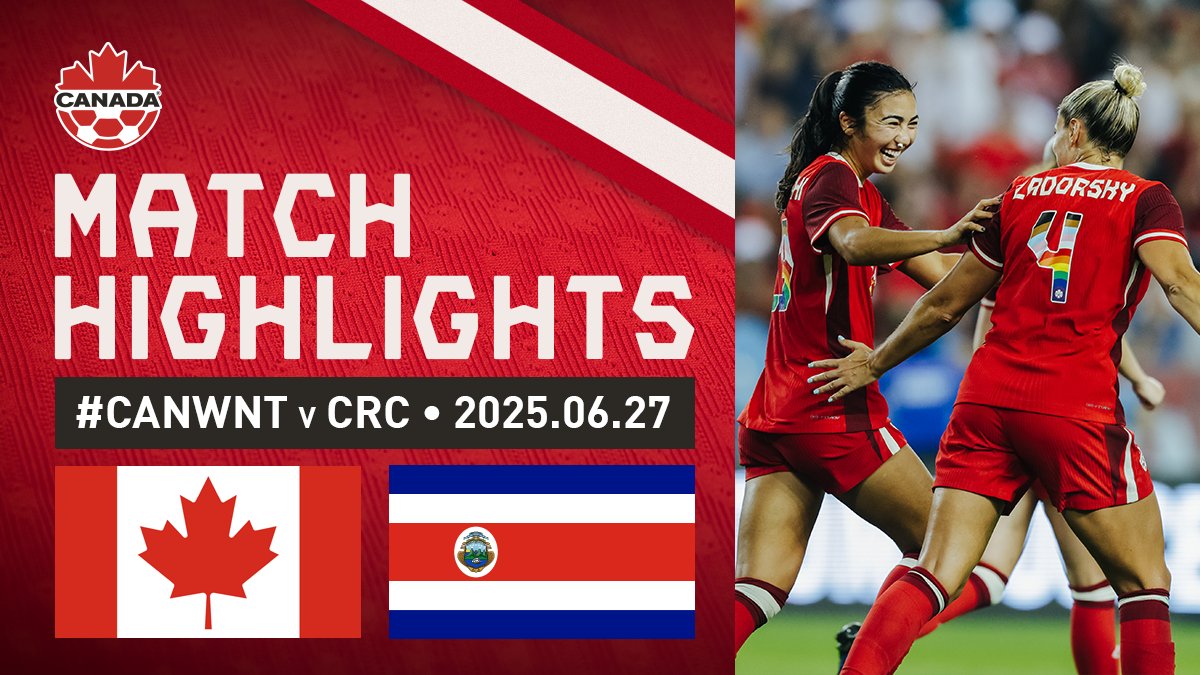 Match highlights // faits saillants 🇨🇦 4-1 🇨🇷 #CANWNT