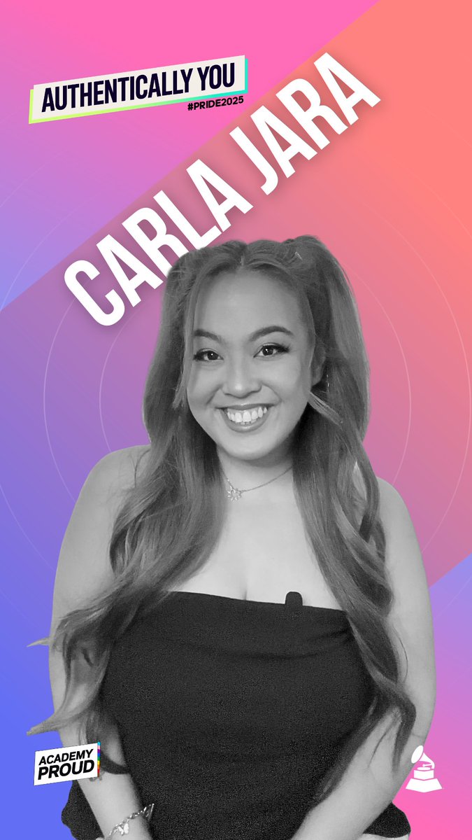 🌟 When the Community Manager at the #RecordingAcademy, Carla, exists as her most unapologetic self, it sets the stage for "visibility and representation," as she hopes it inspires young, queer people to be brave in their own authenticity. 🌈 This #PrideMonth, join Carla and the Recording Academy and share how you live “Authentically You." We’re spotlighting the many ways LGBTQ+IA individuals and allies build safety, not just in physical places, but within communities and through the people who uplift us. 📲 Use our "Authentically You" social media toolkit, share your story and celebrate your safe spaces, communities, and people: