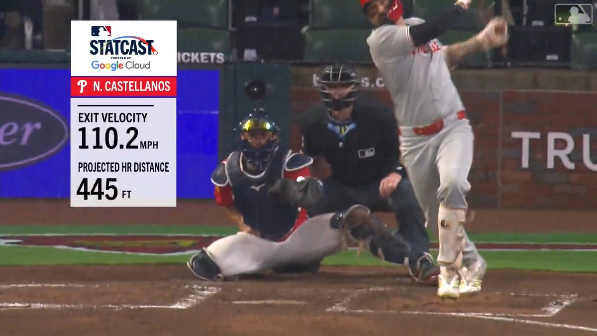 LONG gone off the bat of Nick Castellanos! (MLB x @GoogleCloud)