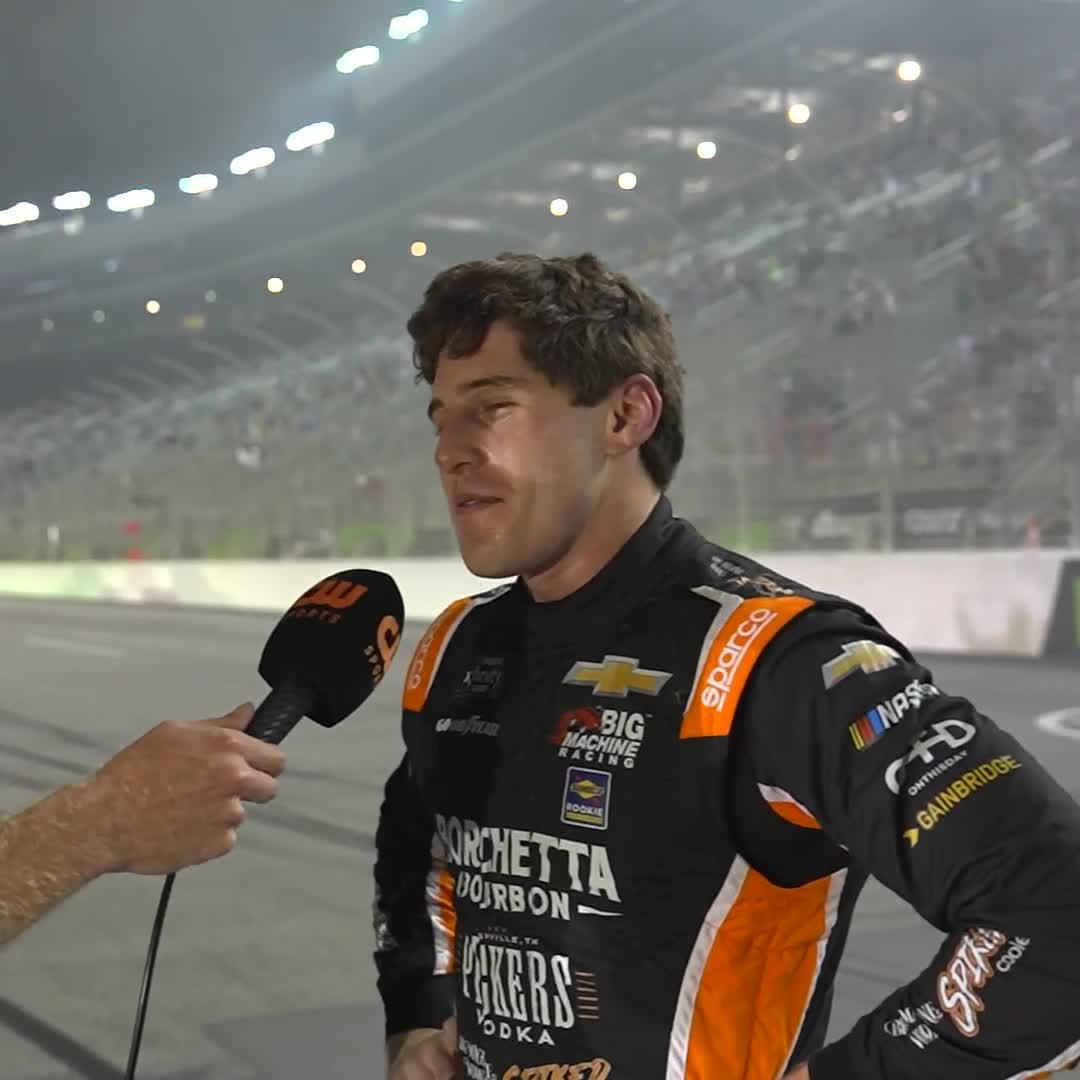 Hear from our newest #XfinitySeries winner! ⤵️