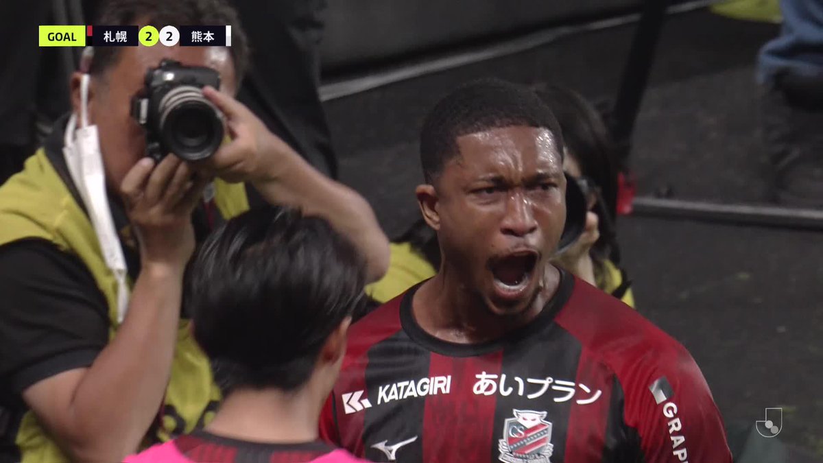 新加入 #マリオセルジオ の初ゴールは同点ゴラッソ🔥 🎦 ゴール動画 🏆 明治安田Ｊ２リーグ 第21節 🆚 札幌vs熊本 🔢 2-2 ⌚️ 87分 ⚽️ マリオ セルジオ（札幌) #Ｊリーグ