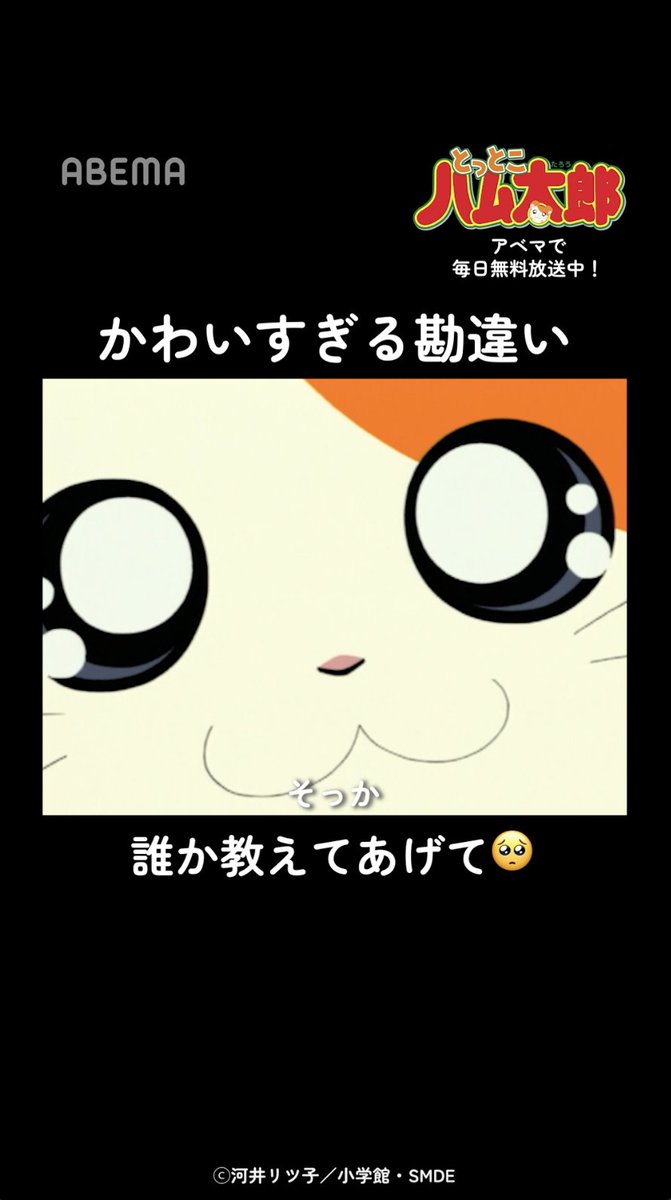 コンペイトウにお願いすればよかったのか… 5話「とっとこいっぱい!コンペイトウ」より 「明日はもーっと楽しくなるよね、ハム太郎！」 「とっとこハム太郎」はアベマで毎日無料配信中！ 視聴はこちら▶︎ 「とっとこハム太郎」公式サイト運営