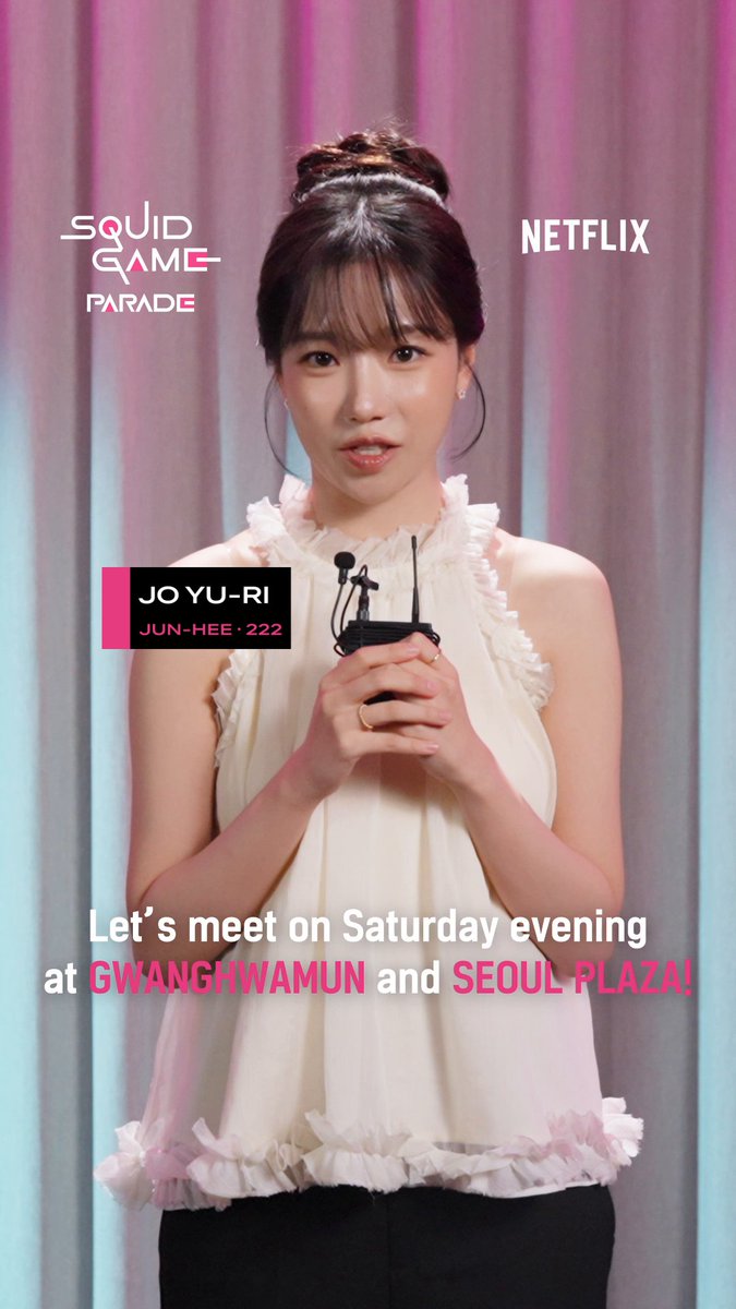 See you at the Squid Game Parade and Fan Event in 30 MINUTES!!!! 📍Saturday, June 28 at 3:30AM PT / 7:30PM KST 📺 Watch it LIVE on Netflix YouTube.