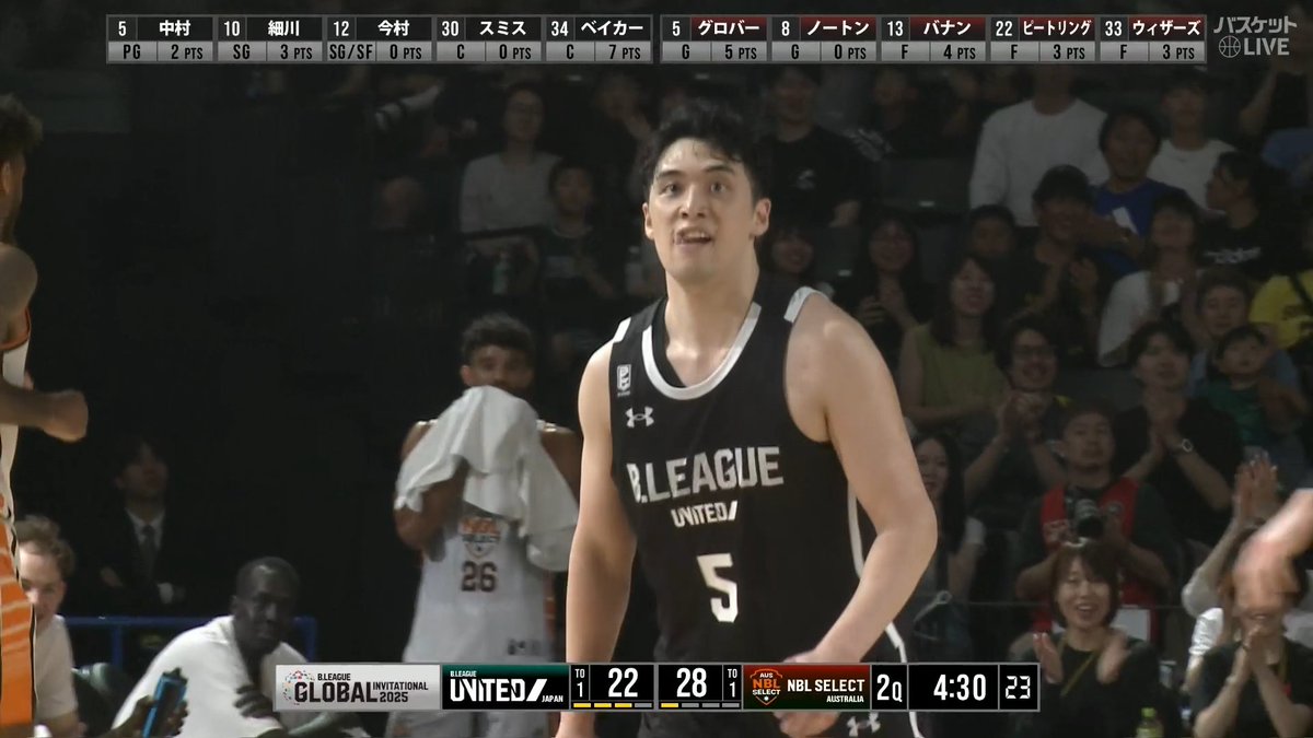 早くもベストタフショット賞候補🏅 #中村拓人 が一足早くホームアリーナを沸かせる🔥 🏀B.LEAGUE GLOBAL INVITATIONAL 2025🌏 🇯🇵B.LEAGUE UNITED 🆚 NBL SELECT🇦🇺 ▶視聴はこちら #バスケットLIVE ライブ/見逃し配信中📡 #Bリーグ B.LEAGUE(Bリーグ) 群馬クレインサンダーズ