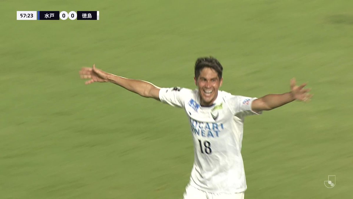 左足ナイスミドル✨️ 🎦 ゴール動画 🏆 明治安田J2リーグ 第21節 🆚 水戸vs徳島 🔢 0-1 ⌚️ 58分 ⚽️ エウシーニョ(徳島) #Jリーグ