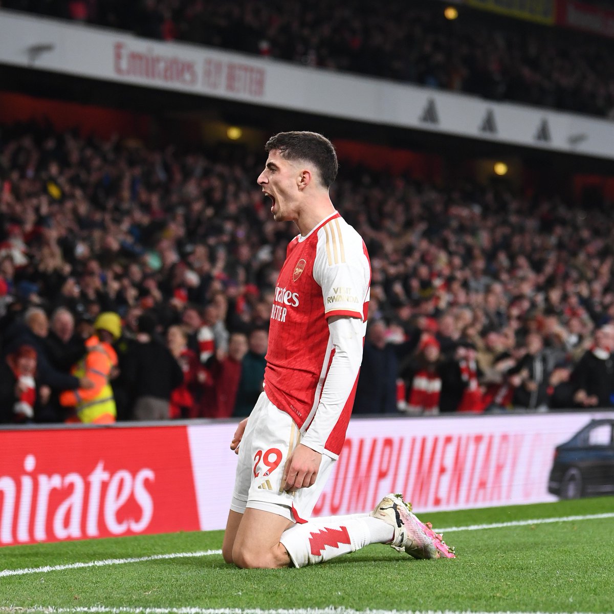 A commanding header 👊 Throwback to Kai's heroic late winner against Brentford in 2024 🎯