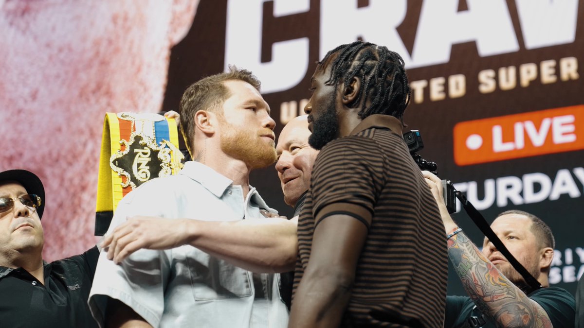 The talking is over 😤 Canelo Alvarez vs Terence Crawford press tour concluded last night in Las Vegas ahead of their super fight 🔥 #CaneloCrawford live on Netflix l Sept 13th in Las Vegas 🥊