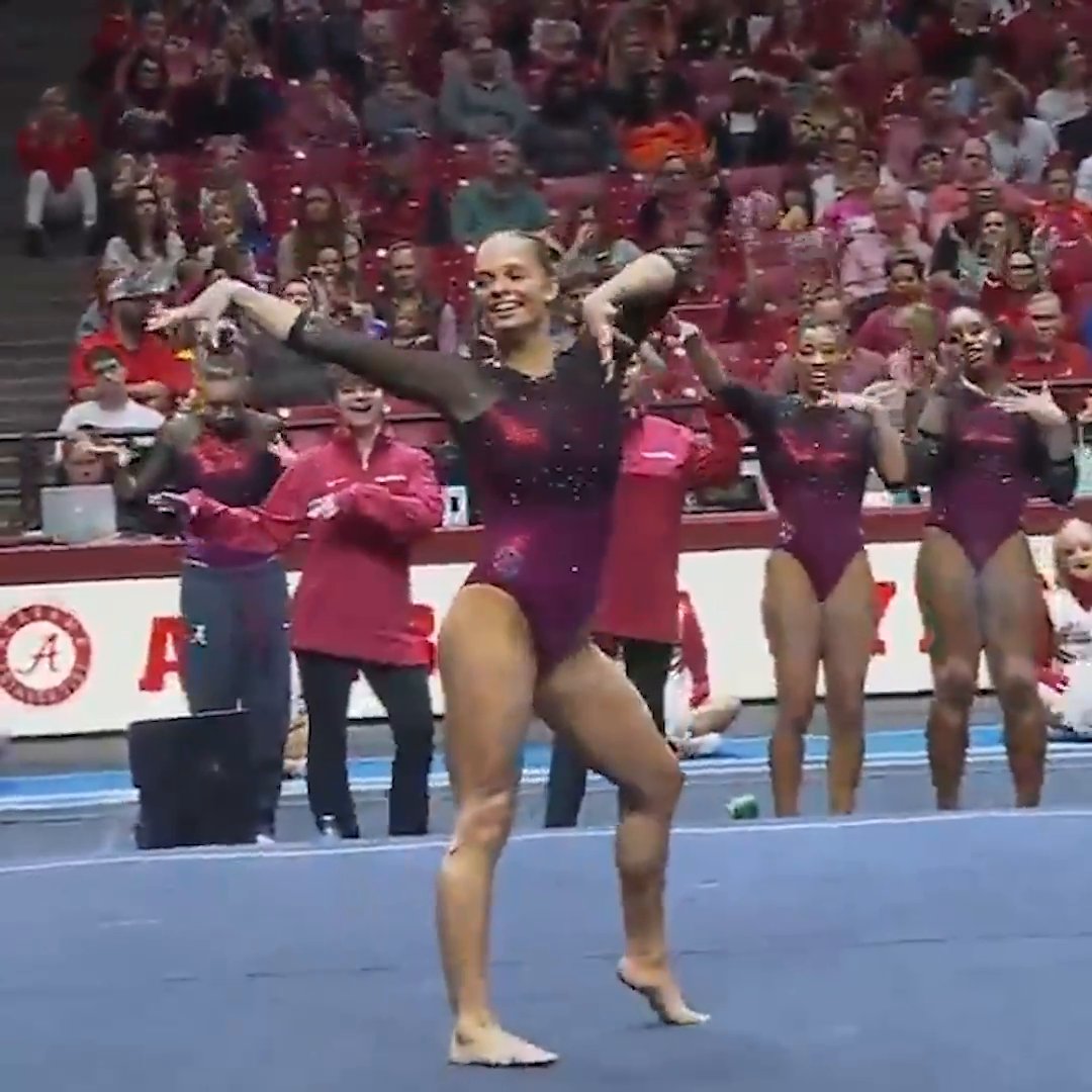 That feeling when the Crimson Tide take over 🐘 Alabama Gymnastics | #SECNTakeover