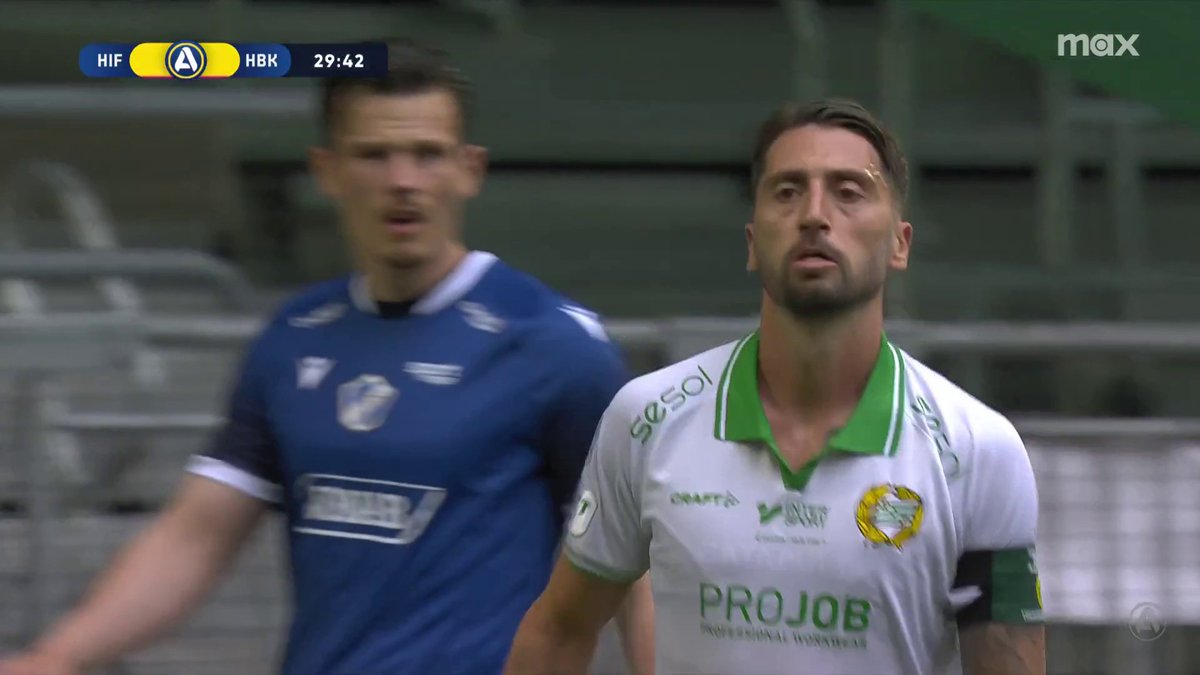 Kapten Nahir Besara ger Hammarby ledningen mot HBK! ⚪🟢 📲 Se matchen på Max
