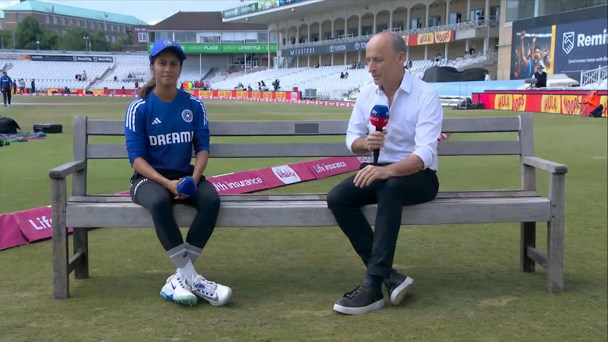 "You can see so much growth in the cricket back home!" 🏏 Nasser Hussain spoke to Jemimah Rodrigues about the development of women's cricket