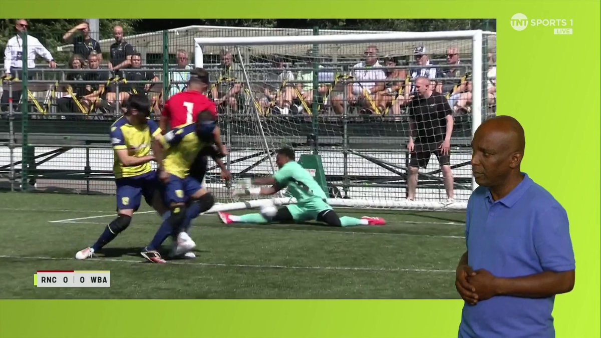 An excellent save from Owen Locke of West Brom keeps the Blind Cup Final goalless ๐งค #EEDisabilityFACup | ๐บ TNT Sports & discovery+ UK