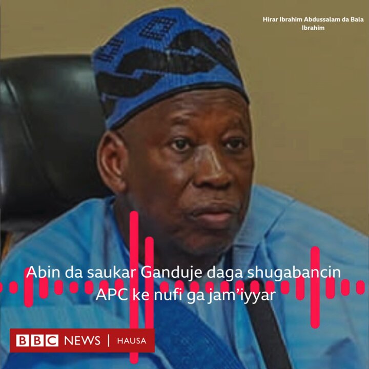 Daraktan yaɗa labarai na jam'iyyar ta APC, Bala Ibrahim, ya bayyana wa BBC babban dalilin da Ganduje ya bayar na yin murabus, da kuma yadda suka maye gurbinsa a yanzu, har da ma shirye-shiryensu na zaɓen sabon shugaba a watan Disamba.