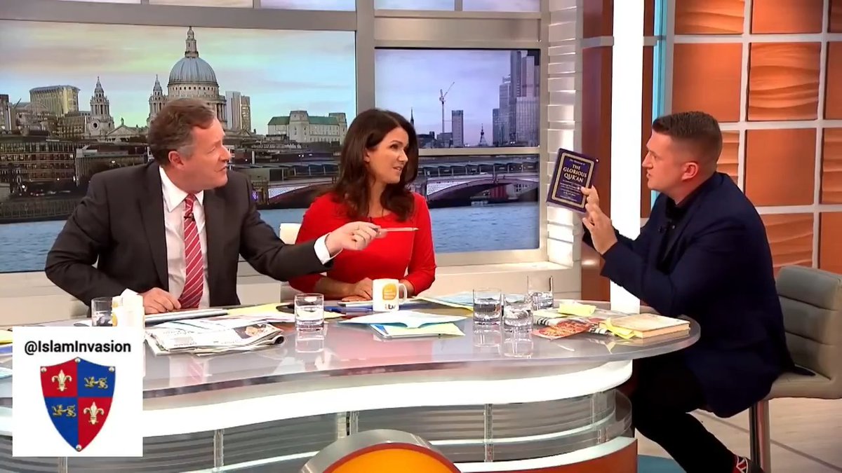 "This book is the reason we’re in this mess!!" 💣 Appalling - watch Tommy Robinson 🇬🇧 fiercely fend off Piers Morgan ‘Islamophobic’ attacks! 🔥 Why is this book not banned yet in the USA?!