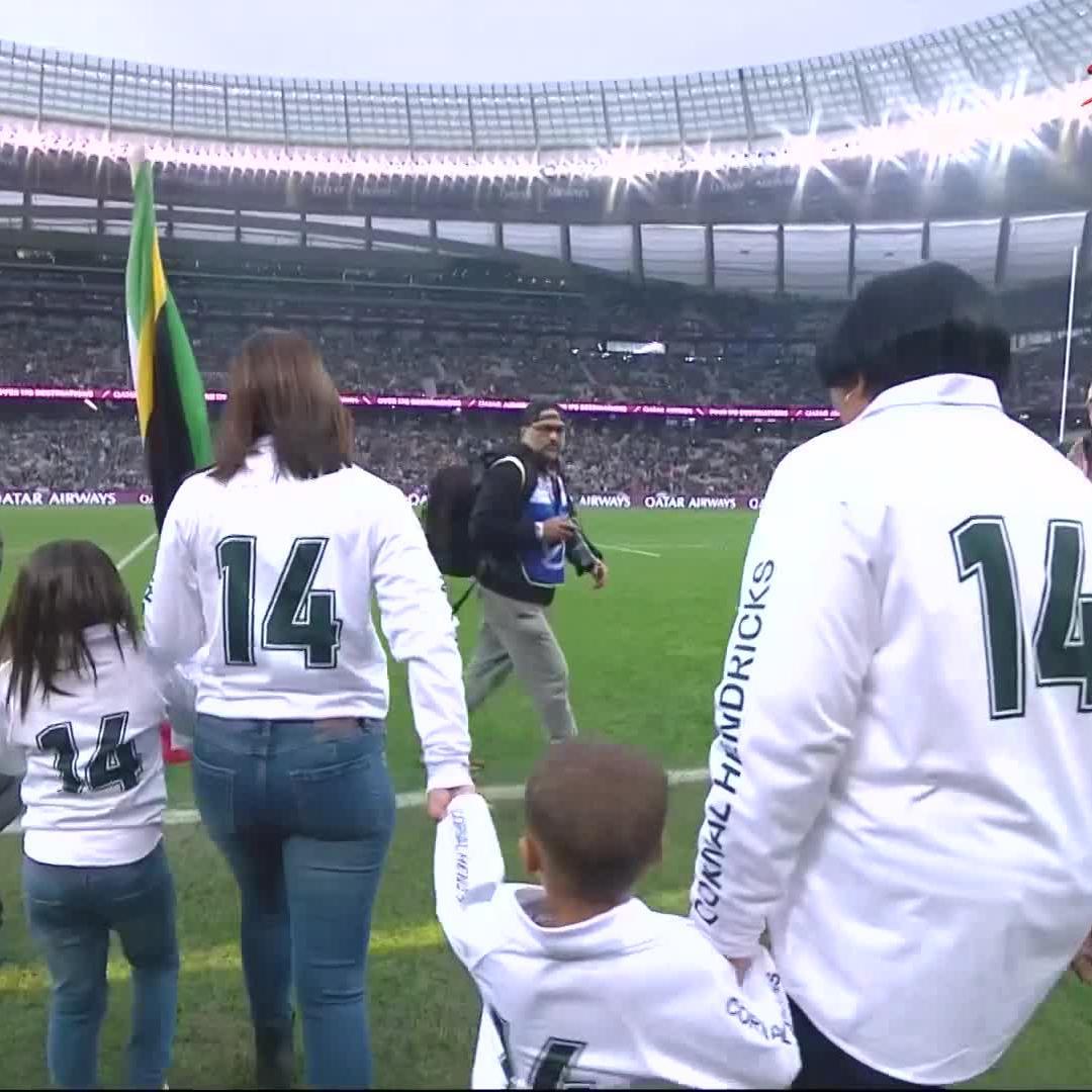 A wonderful gesture by the Boks and the Baa-Baas 🥹❤️ 📺 Stream #BARvRSA on DStv: