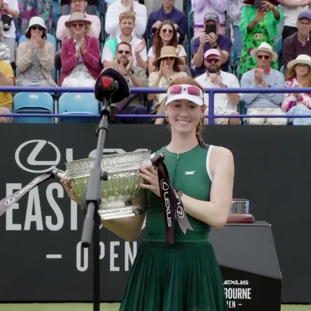 Maya's one to watch 🏆 #LexusEastbourneOpen