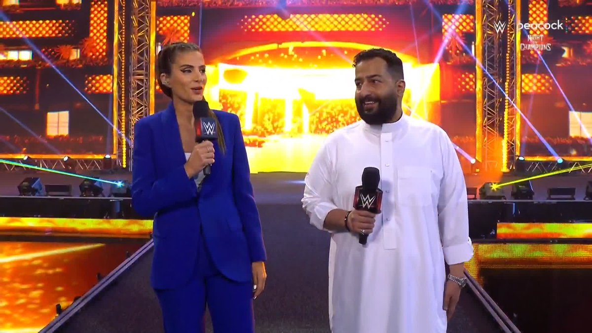 WWE Night of Champions kicks off with the arrival of ابراهيم الحجاج!