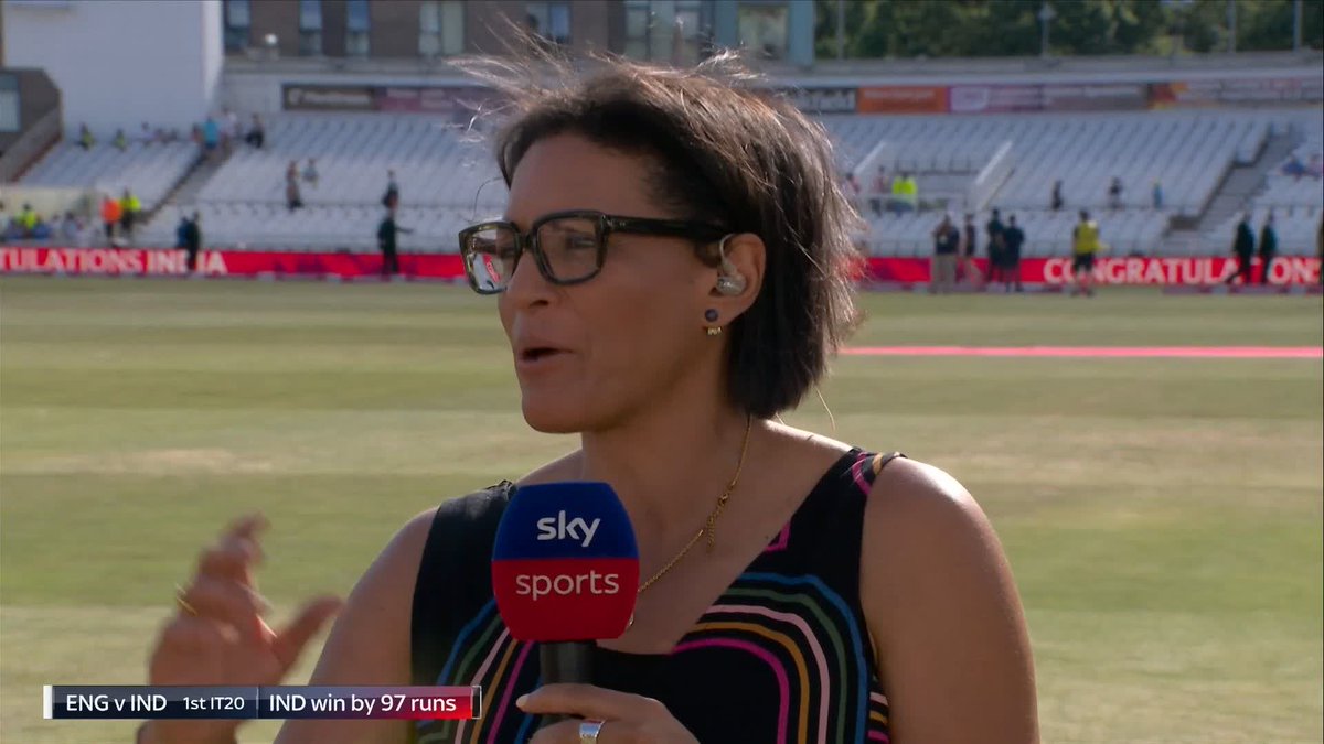 "It was a privilege to be able to sit there and watch it!" 🤩 Mel Jones reflects on Smriti Mandhana's outstanding innings for India vs England in the first IT20