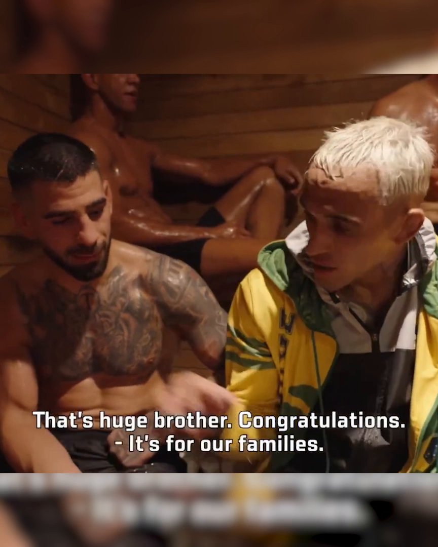 Ilia Topuria and Charles Oliveira show mutual respect ahead of #UFC317 🤝 Watch UFC 317 TONIGHT at 10 PM ET on ESPN+ PPV 🍿 (🎥 UFC)