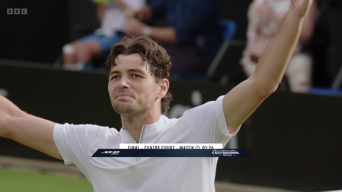 A victory in straight sets for Taylor Fritz to defend his Eastbourne title 💪