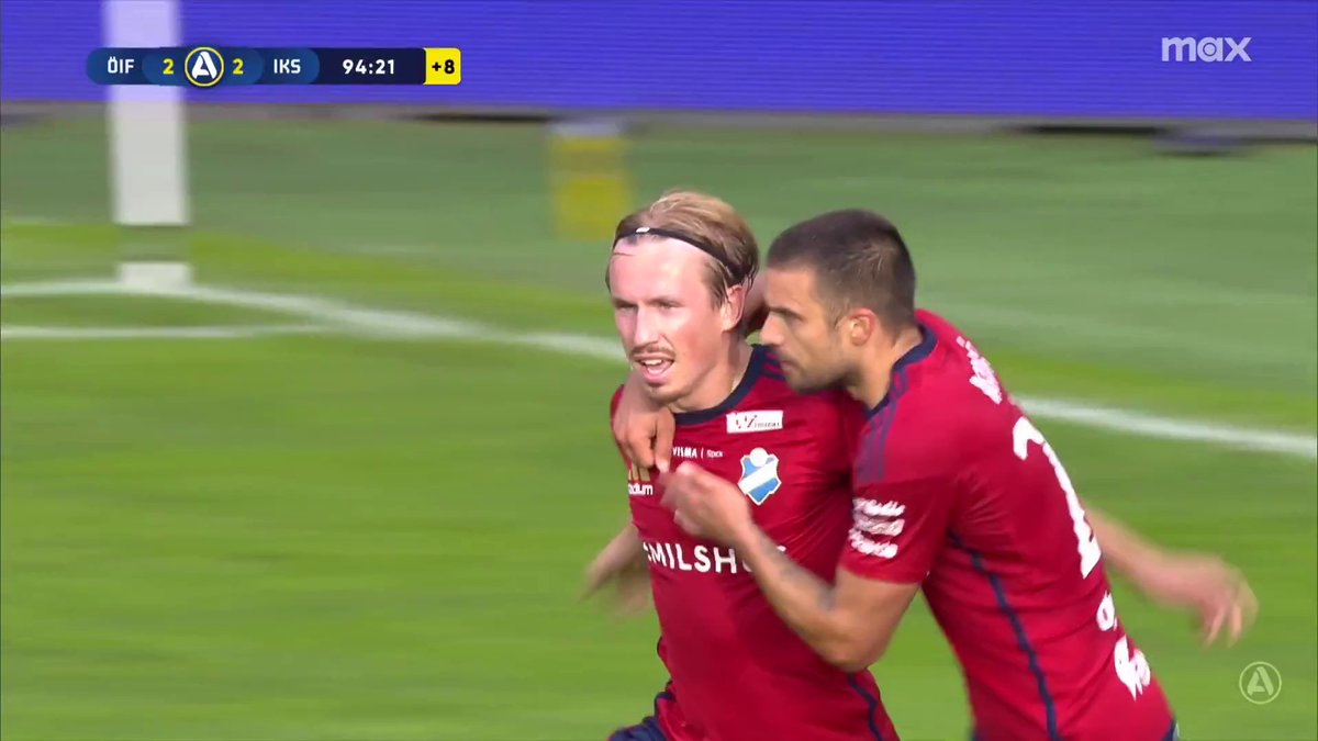 Öster gör 2-2 i minut 95! David Seger trycker in Ismael Diawaras retur 🔴🔵 📲 Se matchen på Max