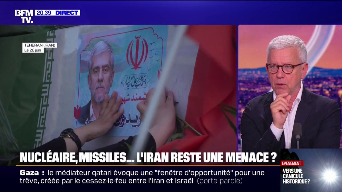 Iran: pour Bruno Tertrais, directeur-adjoint à la Fondation pour la recherche stratégique, "le pays est affaibli militairement, mais pas politiquement"