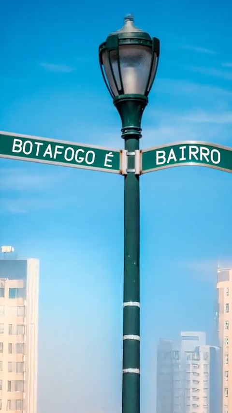 Vídeo postado pelo Palmeiras em provocação ao Botafogo: "Botafogo é bairro". 🎥 Divulgação/Palmeiras