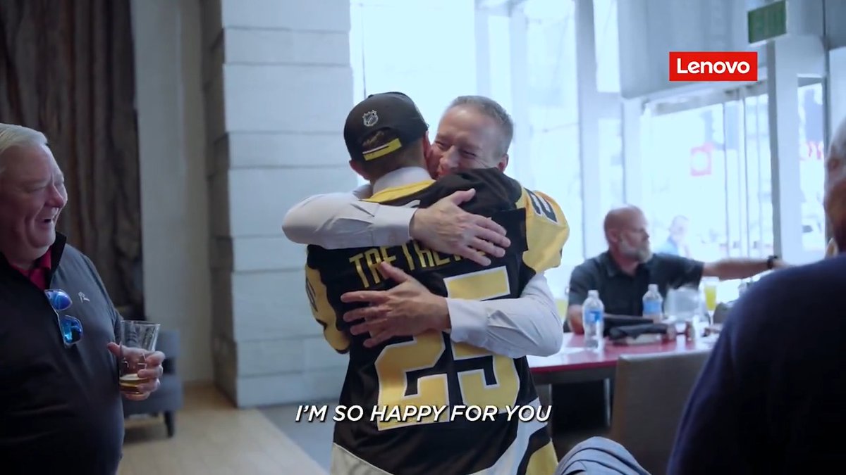 "WE'RE GOING HOME!" Charlie Trethewey was born to be a Penguin.