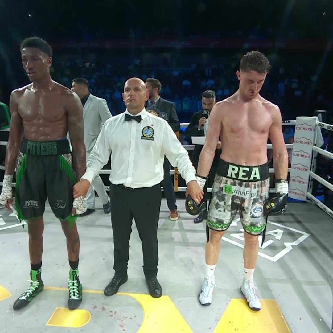 ๐๐ก๐ ๐ง๐๐ ๐ก๐๐ช ๐ Bradley โThe Stingโ Rea ๐ defeats Shakan Pitters in an absolute belter to become the European Champion ๐คฉ #PittersRea